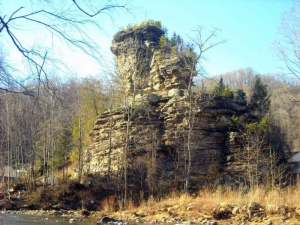 Castle Rock at Pineville, West Virginia, Wyoming County, Hatfield & McCoy Region