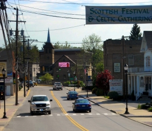 Main Street in Bridgeport, WV, Harrison County, Monongahela Valley Region