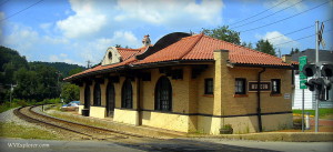 Restored railroad station at Philippi