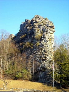 Rock at Pinnacle Rock State Park, Bramwell, WV, Mercer County, Bluestone Region