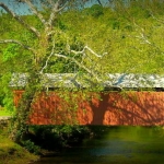 Simpson Creek Covered Bridge at Bridgeport, WV, Harrison County, Monongahela Valley Region