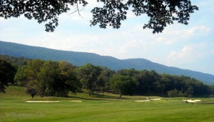 Golfers at Cacapon Resort State Park, Morgan County, WV, Eastern Panhandle Region