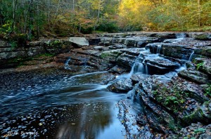 Campbell Falls at Camp Creek State Park, Mercer County, Bluestone Region