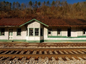 Train Station at Oakvale, West Virginia, Mercer County, Bluestone Region