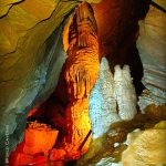 Stalagmite, Caving at Lost World Caverns, Lewisburg, WV, Greenbrier County, Greenbrier Valley Region