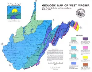 Geologic Map of West Virginia