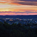 View west from Capitol Hill, Charleston, WV