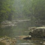 Fog on Birch River near Herold, WV, Braxton County, Heartland Region