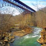 Bluestone River at I-77 Bridge, Princeton WV, Mercer County, Bluestone Region