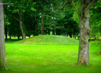 Prehistoric mound at Boaz, WV, Wood County, Mid-Ohio Valley Region