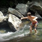 Swimmer at Audra State Park, Barbour County, WV, Monongahela Valley Region