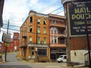 Corner buildings in Cameron, West Virginia, Marshall County, Northern Panhandle Region