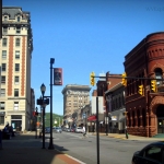 Main Street traffic in Clarksburg