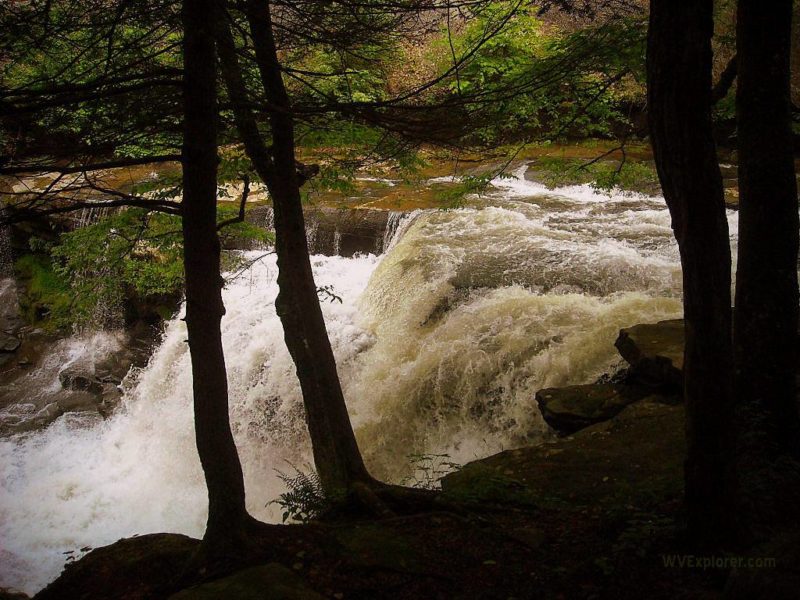 Falls on Dunloup Creek near Thurmond, WV, Fayette County, New River Gorge Region