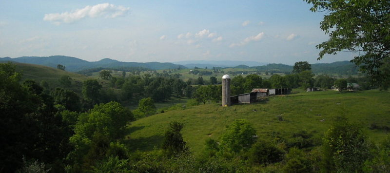 Farmland near Asbury, WV, Greenbrier County, Greenbrier Valley Region