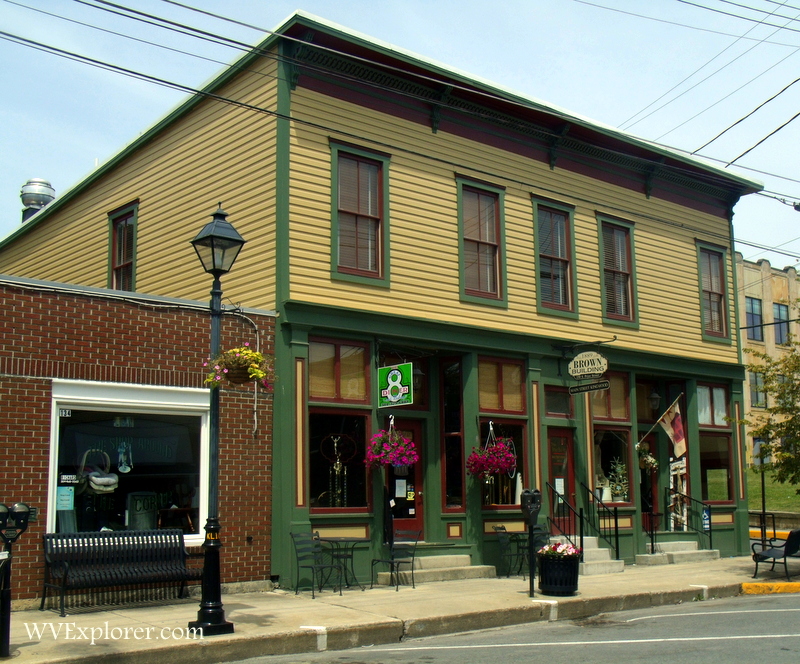 Shops line Price Street in Kingwood