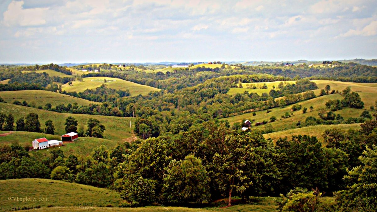 Ridge country in Marshall County