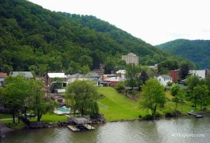 Kanawha waterfront at Montgomery, WV, Kanawha County, Metro Valley Region