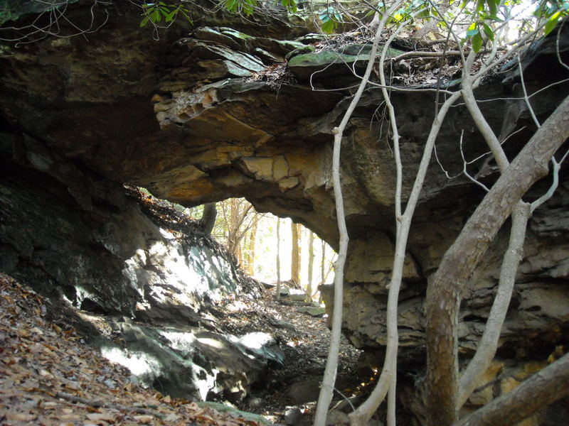 Natural arch at Babcock State Park, Fayette County, New River Gorge Region