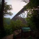 New River Gorge Bridge from Lansing, WV, Fayette County, New River Gorge Region