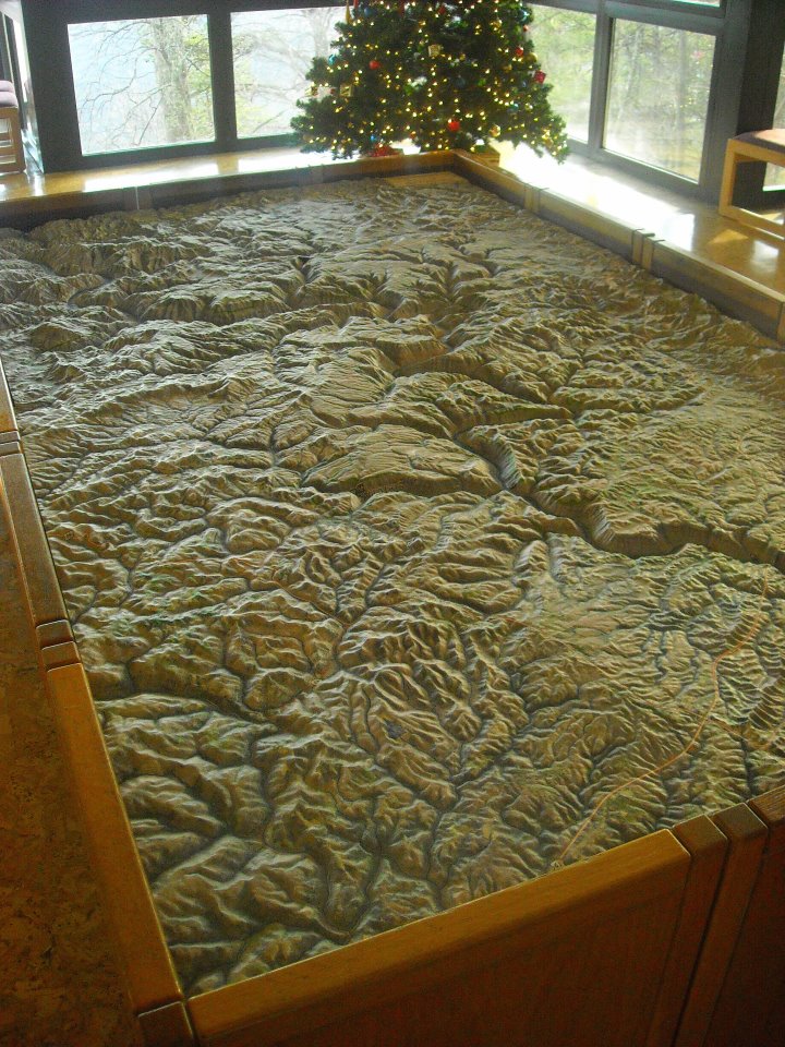 Map of New River Drainage, Lansing, WV, Fayette County, New River Gorge Region