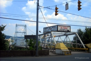 Toll bridge over Ohio River at Newell, West Virginia, Hancock County, Northern Panhandle Region