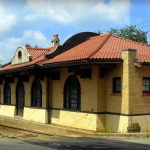Restored railroad station at Philippi