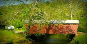 Simpson Creek Covered Bridge at Bridgeport, WV, Harrison County, Monongahela Valley Region