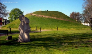 South Charleston Mound at South Charleston, WV, Kanawha County, Metro Valley Region