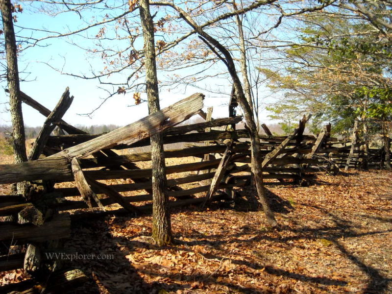 Rail fence near Carnifex Ferry Battlefield State Park, Nicholas County, New River Gorge Region