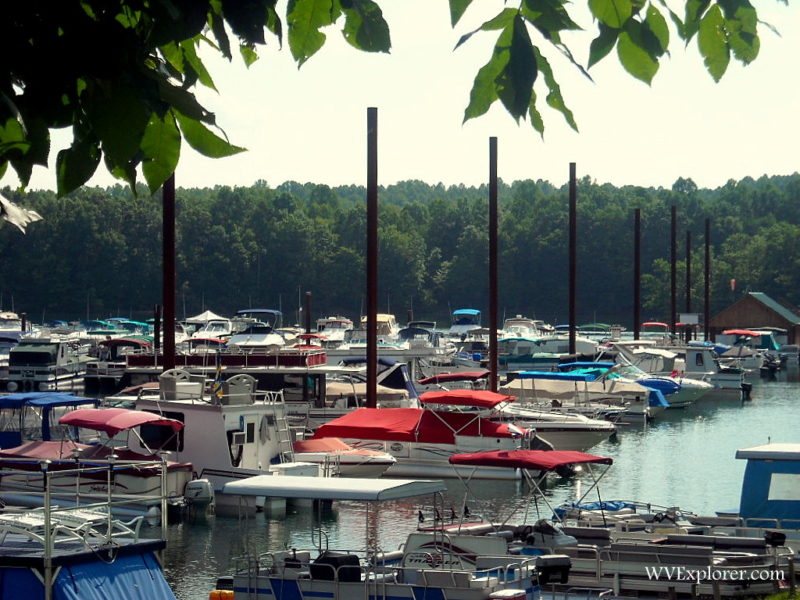 Marina at Summersville Lake near Summersville, WV, Nicholas County, New River Gorge Region