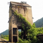 Vines on coaling tower at Thurmond