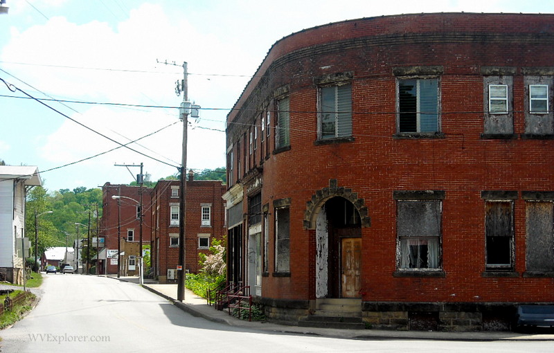 Old store buildings at Worthington