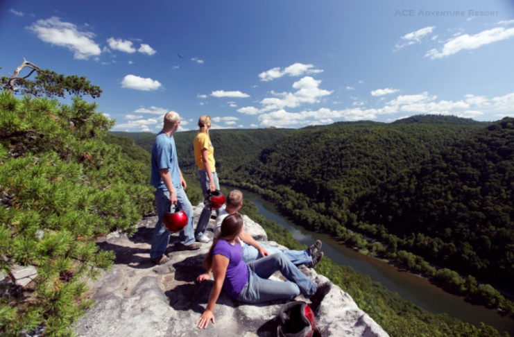 New River overlook at ACE Adventure Resort, New River Gorge