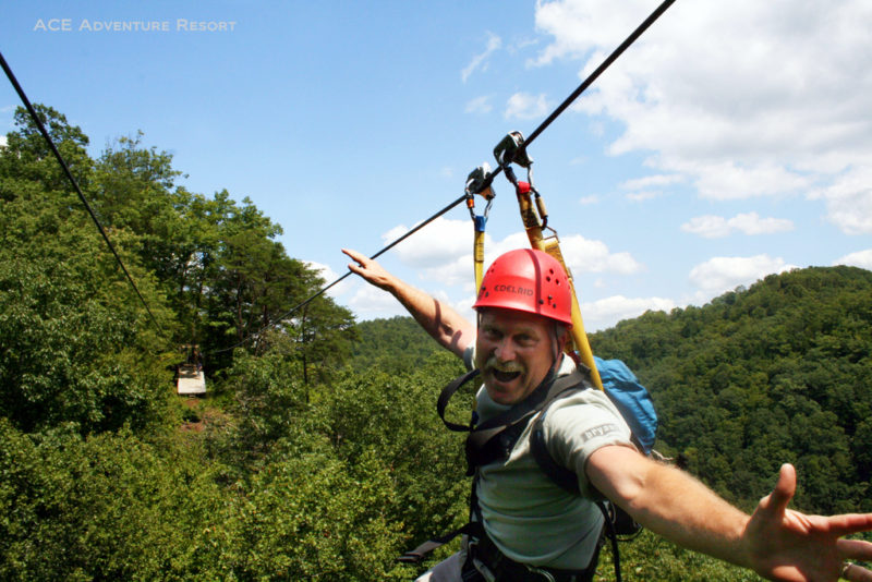Canopy tour through the New River Gorge, ACE Adventure Resort