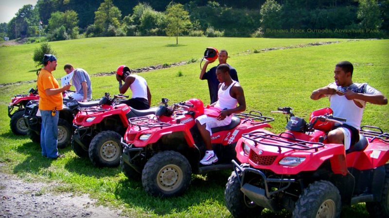 Basketball team at Burning Rock, ATV Tours at Burning Rock, Sophia, WV, Hatfield & McCoy Country