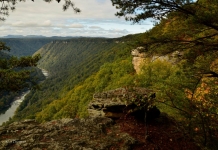 New River from Beauty Mountain by Rick Burgess, Fayette County, New River Gorge Region