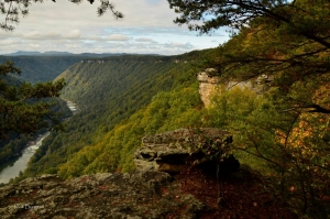 New River from Beauty Mountain by Rick Burgess, Fayette County, New River Gorge Region
