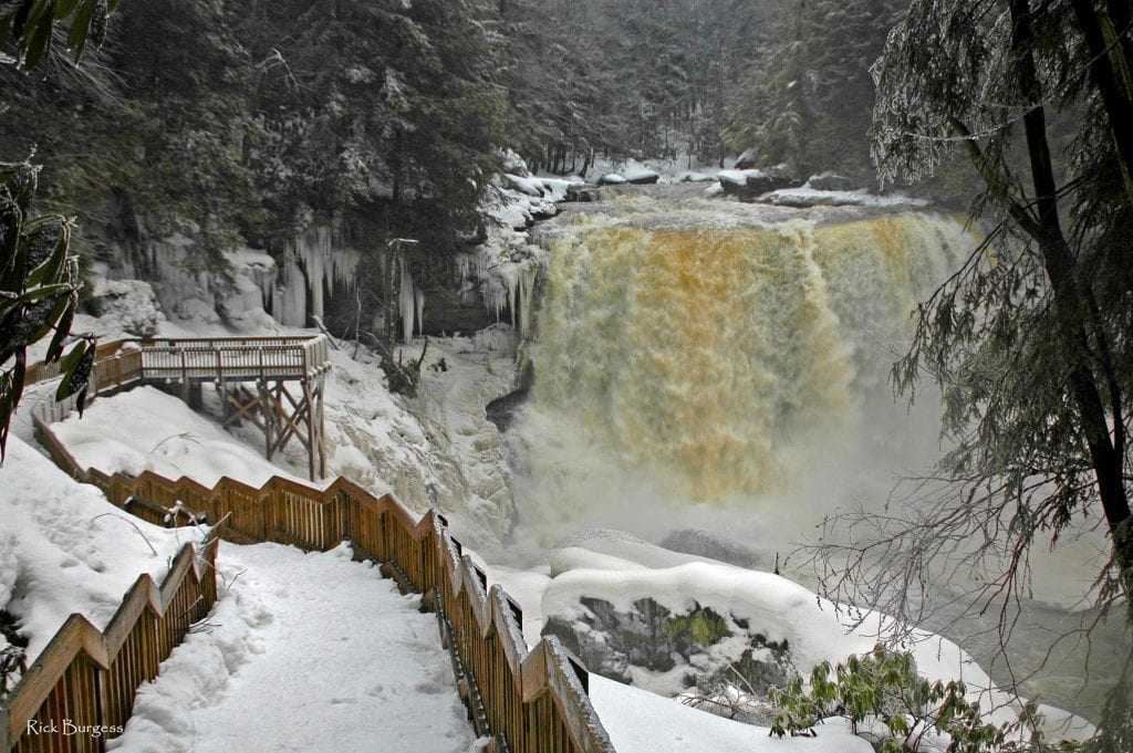 Ice at Blackwater Falls, Blackwater Falls State Park, Davis, WV, Allegheny Highlands Region