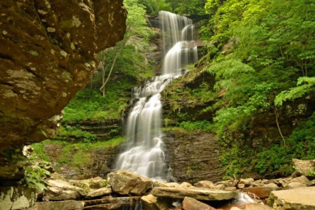 The West Virginia waterfall that stops travelers in their tracks