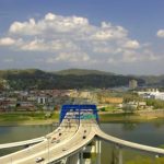I-64 Bridge at Charleston, WV, Kanawha County, Metro Valley Region