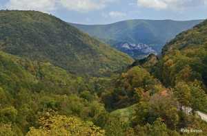 Seneca Rocks from Smith Mountain, Pendleton County, Potomac Branches Region, Natural Wonders