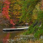 Dock on Plum Orchard Lake, Plum Orchard Lake Wildlife Management Area, New River Gorge Region
