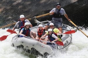Family rafting on New River with Adventures on the Gorge