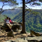 Hikers at Beauty Mountain, New River Gorge National Park and Preserve, New River Gorge Region