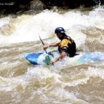 Kayaker on the lower New River, Adventures on the Gorge