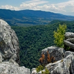 View from Nelson Rocks, Nelson Rocks Climbing Area. Pendleton County, Potomac Branches Region