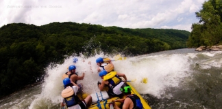 Wave-smacking on New River, Adventures on the Gorge