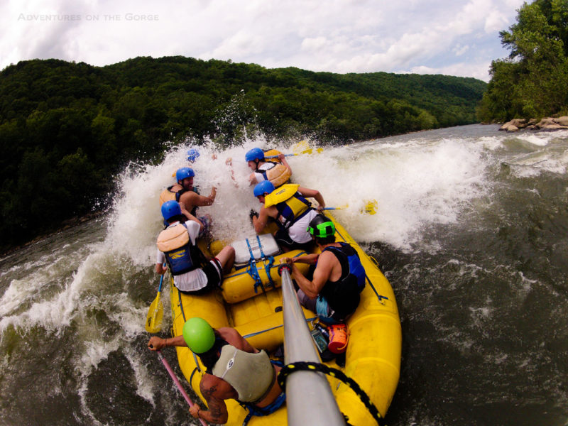 Wave-smacking on New River, Adventures on the Gorge