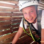 Tunnel at aerial adventure park, River Rider